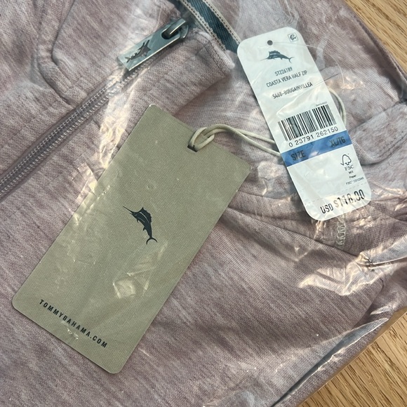 NWT Tommy Bahama Coasta Vera Half Zip | XL - Picture 3 of 3
